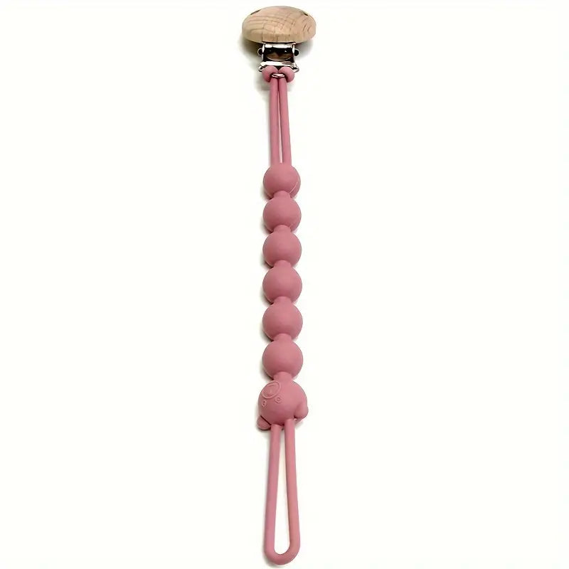 Maliben | Bear Pacifier Chain With Clip