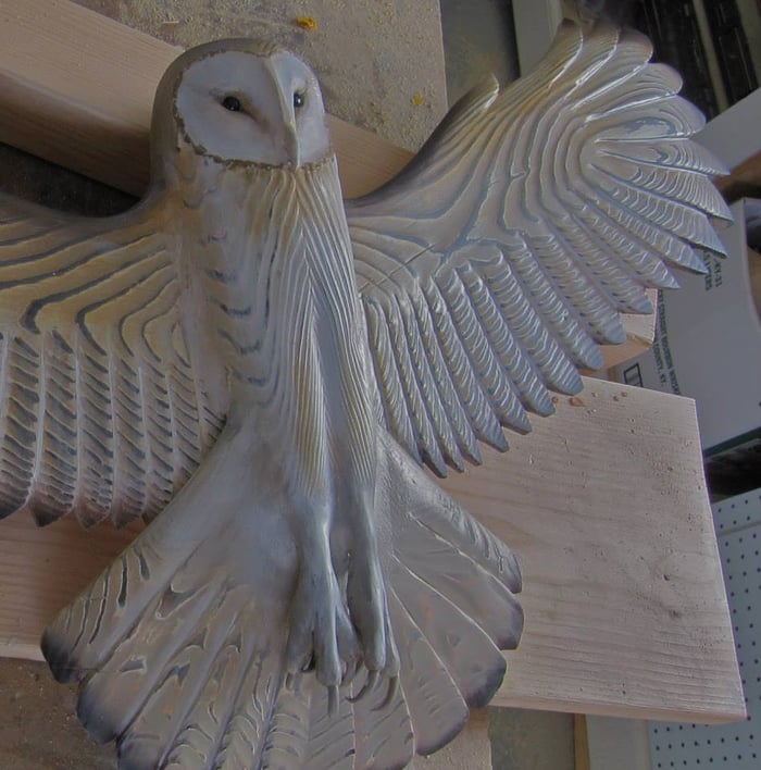 Maliben | Wooden Wall Decoration – Owl “Majestic”