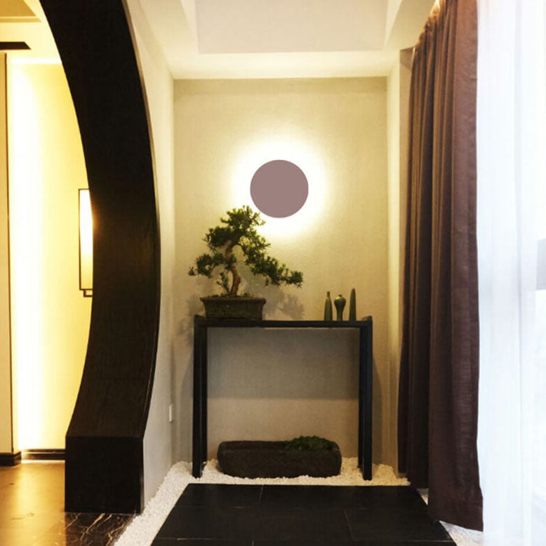 Maliben | Gloworb Minimalistic Round Led Wall Light | Color Variety | Dimmable Light