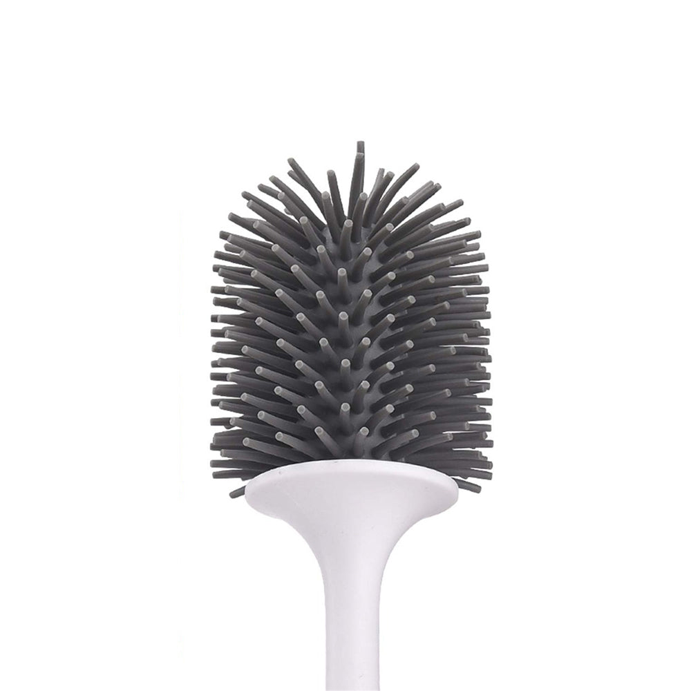 Maliben | Silicone Toilet Brush With Holder | Modern, Efficient Loo Brush For Home Cleaning