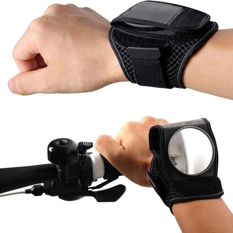 Maliben | Cycling Wrist Rearview Mirror | Wide-Angle Safety Accessory | Adjustable & Lightweight