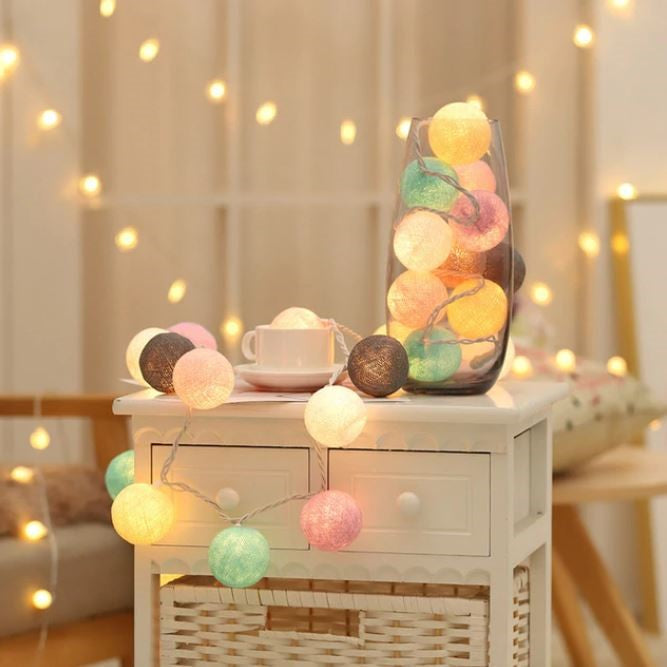 Maliben Ballton - Cotton glowing ball swing — Various color combinations