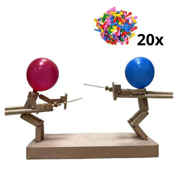 Maliben | Wooden Fencing Puppets Game