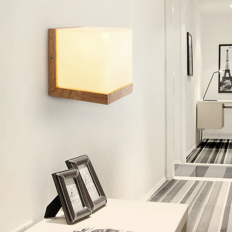 Maliben | Ecochic Cube Wall Lamp – Sustainable & Modern Design