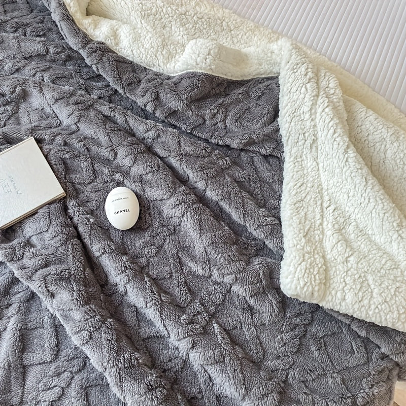 Maliben | Stylish Reversible Fleece Blanket For Ultimate Comfort And Warmth