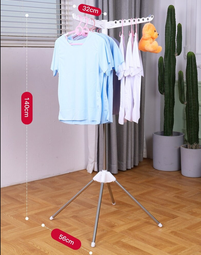 Maliben | Portable Stainless Steel Triangle Clothes Drying Hanger
