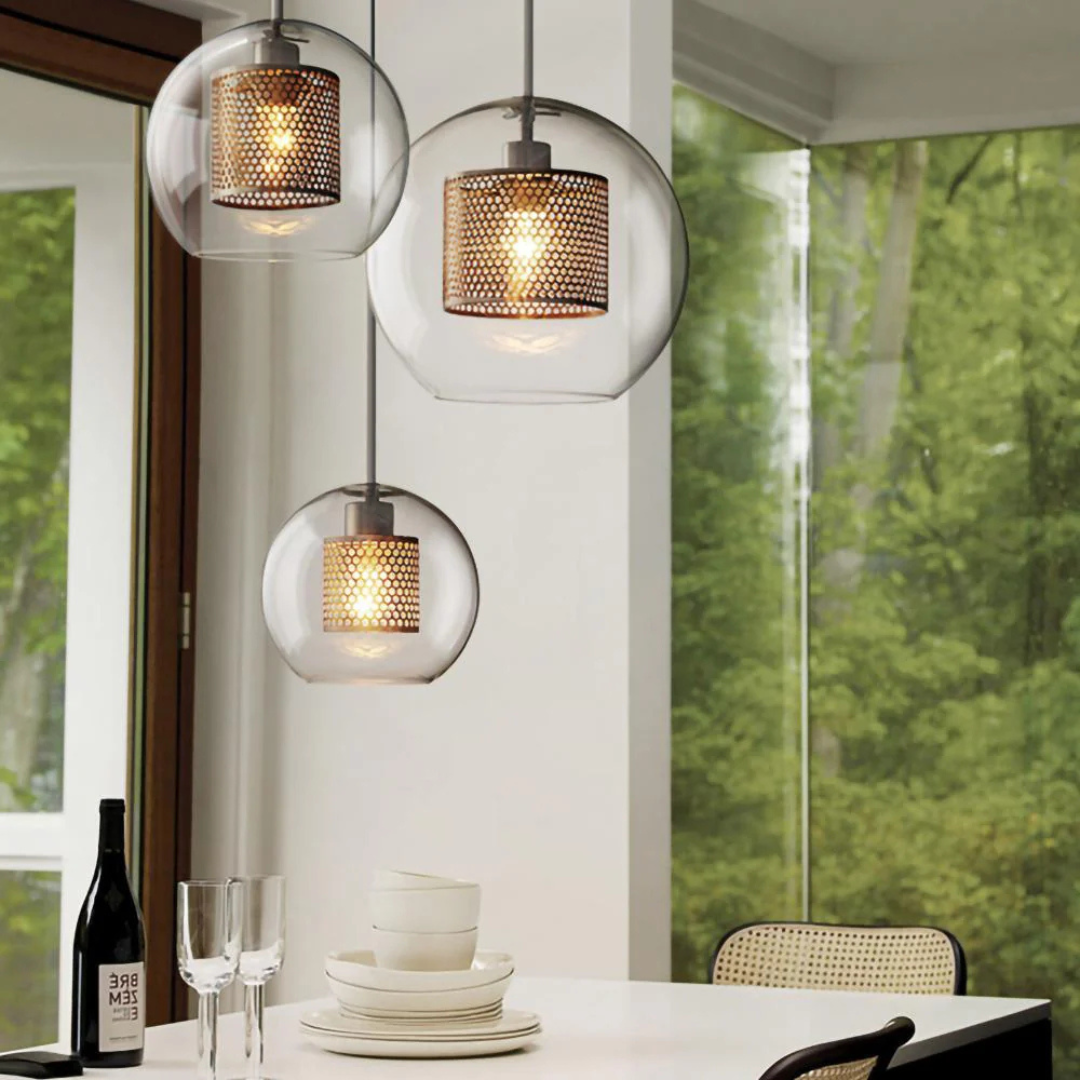 Maliben | Design Pendant Lamp Dining Table Made Of Glass
