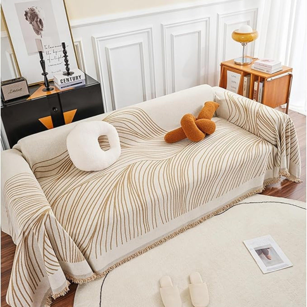 Maliben | Calista Wave Chenille Sofa Cover