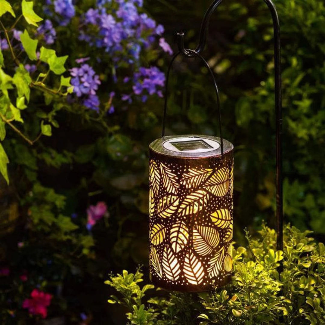 Maliben | Solar Outdoor Lamp With Leaf Pattern