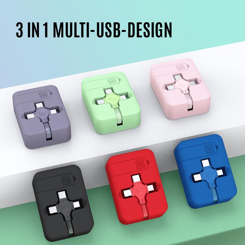 Maliben | Three In One Charging Cable Reel