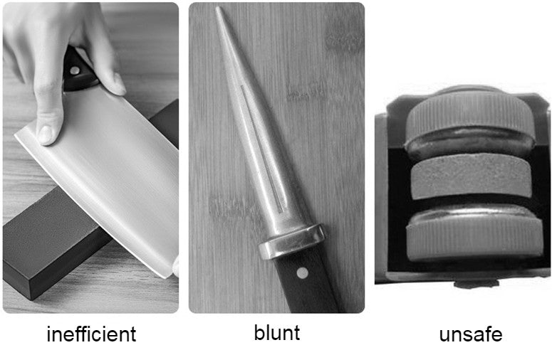 Maliben | Rechargeable Multifunctional Electric Knife Sharpener, With 6 Replaceable Grinding Discs, For Dull Knives