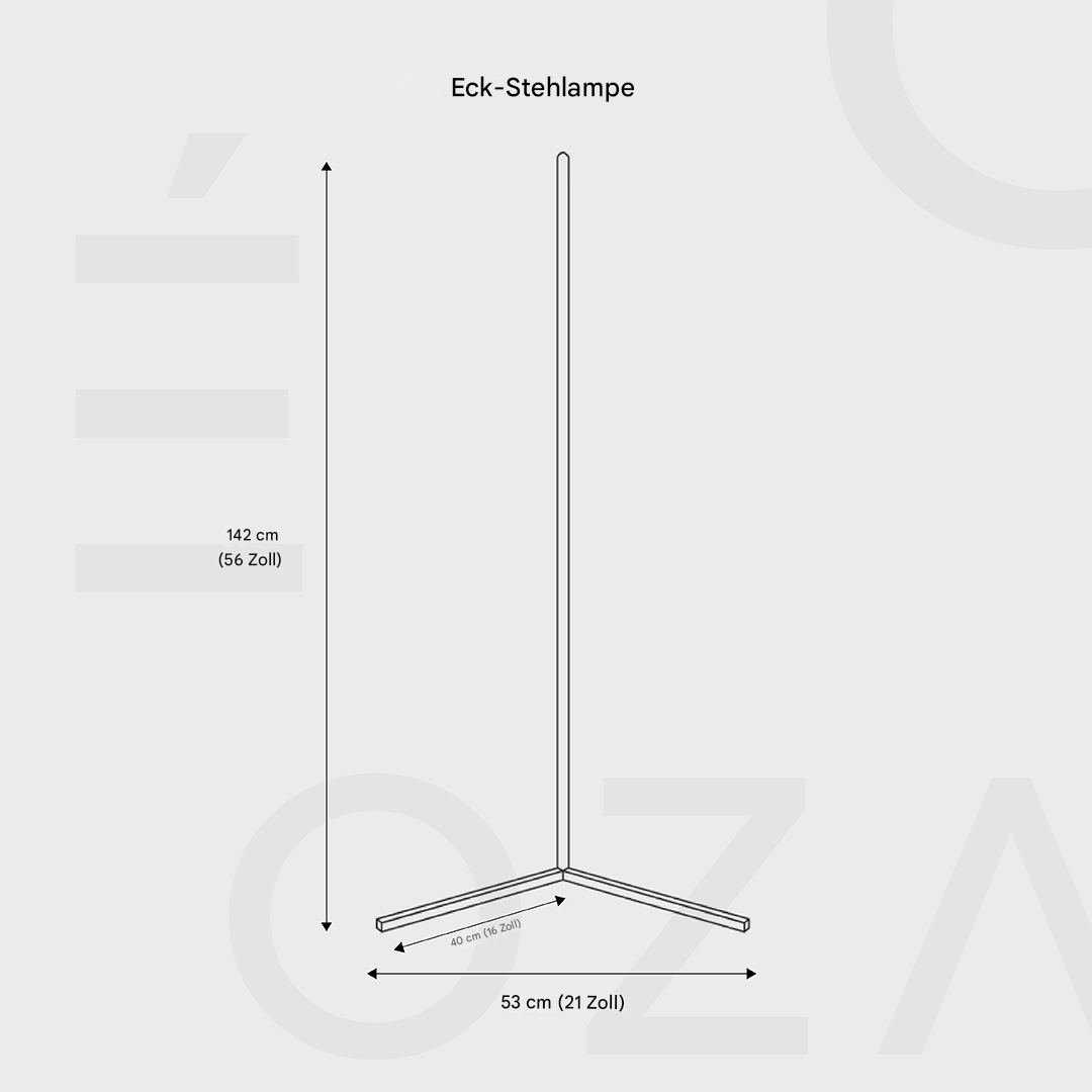 Maliben Modern Corner LED Floor Lamp – Space-Saving Minimalist Design with Soft...