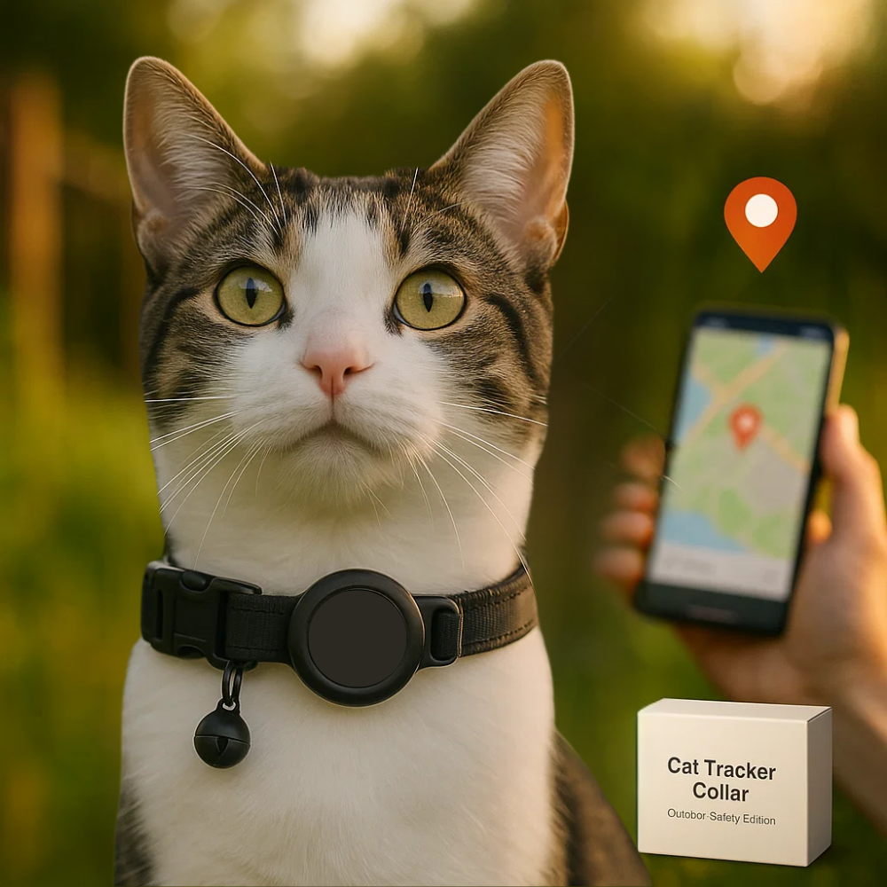 Maliben | Cat GPS Tracker Collar | Quick Release Closure, Reflective Design & Durable for Outdoor Safety Adventures