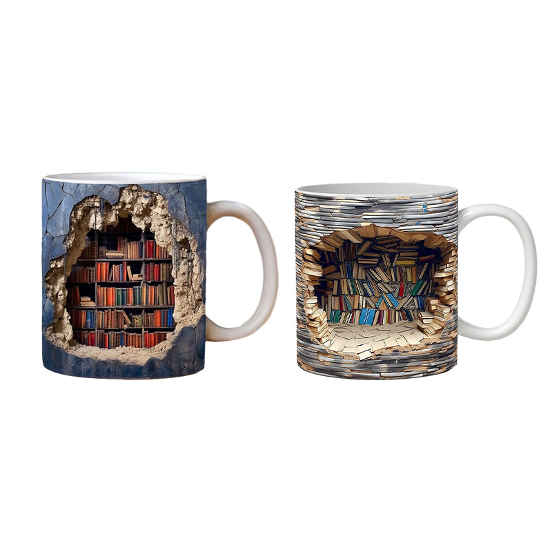 Maliben | 3d Bookshelf Mug