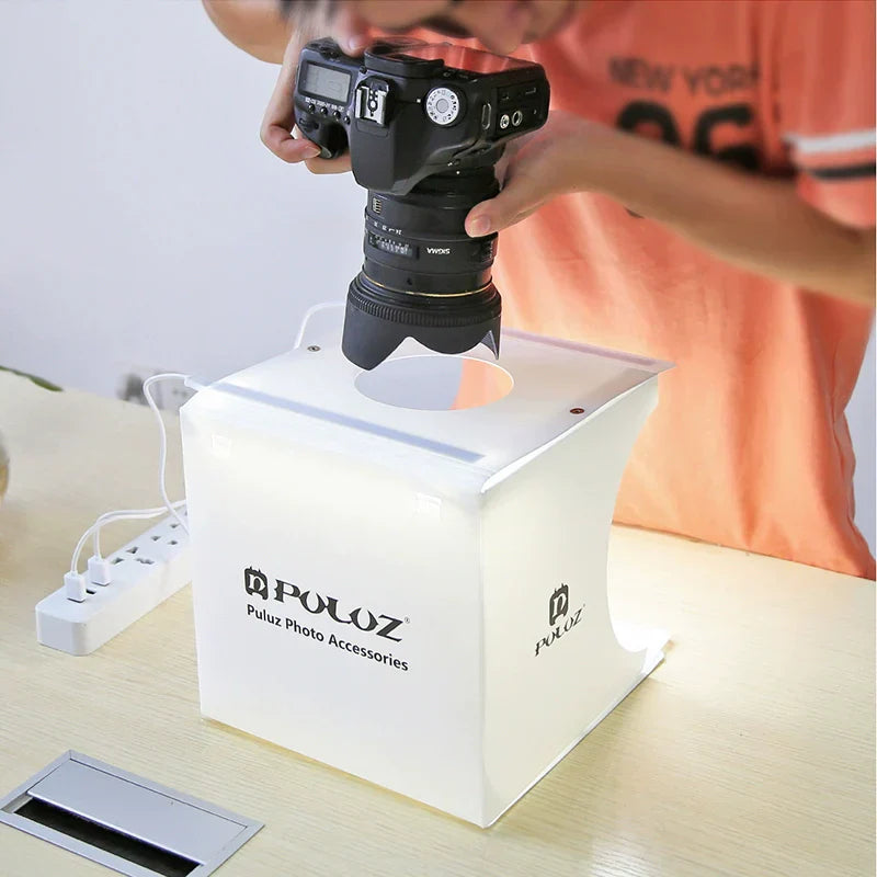 Maliben | 23cm Mini Photo Studio Lightbox With Soft Light For Stunning Jewelry & Product Shots