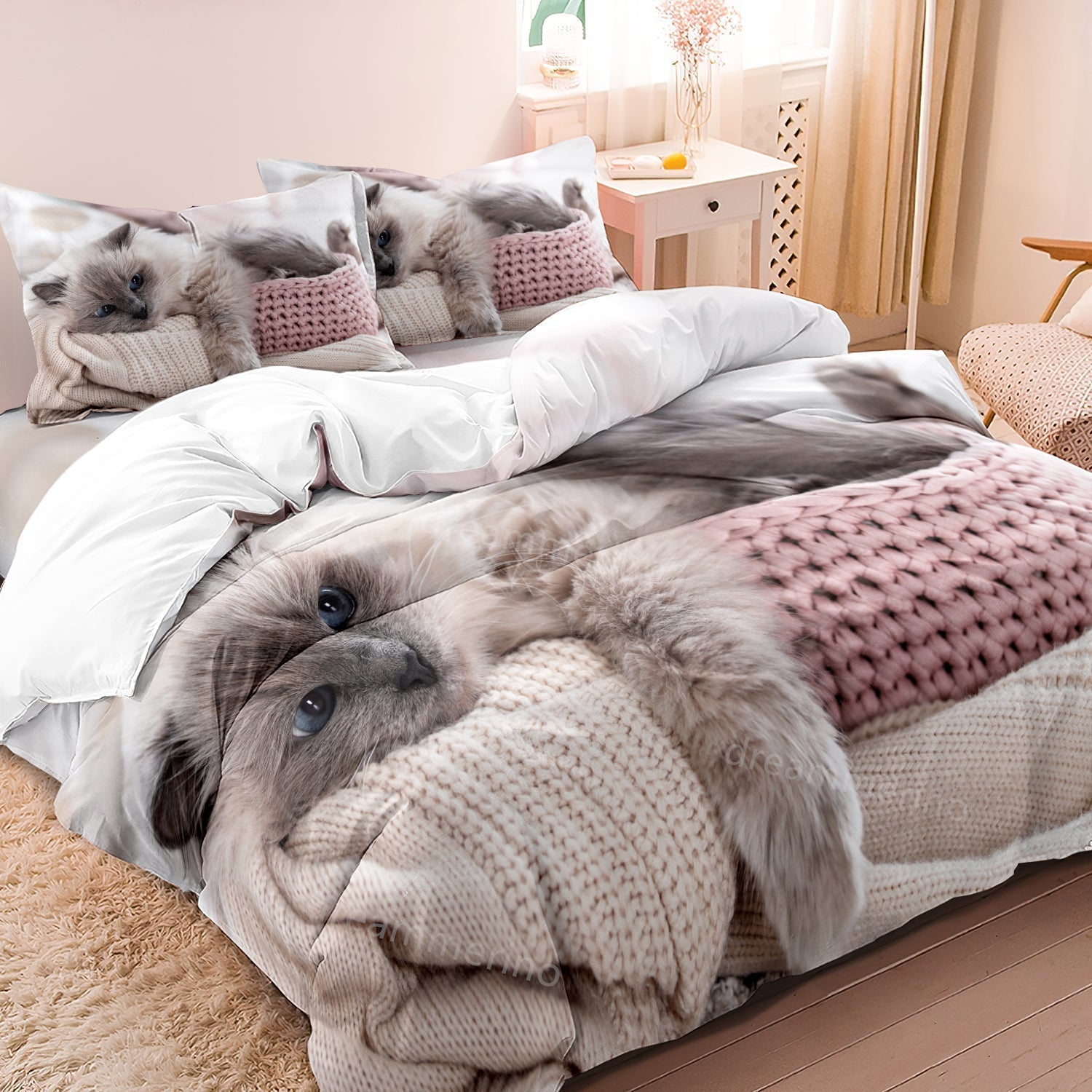 Maliben | Luxury Vintage Duvet Cover Set – Breathable & Hypoallergenic