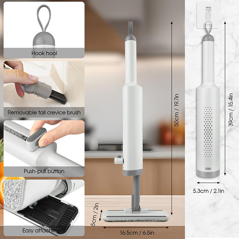 Maliben | Rotatable Self-Squeeze Mini Mop With Crevice Brush