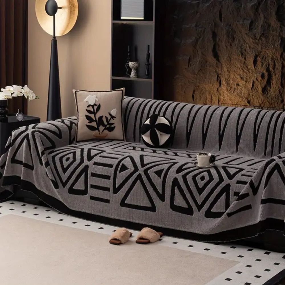 Maliben | Luxury Urban Maze Sofa Cover