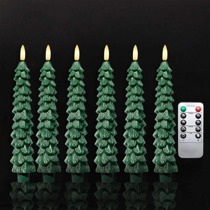 Maliben | Pinecone & Tree Led Candles