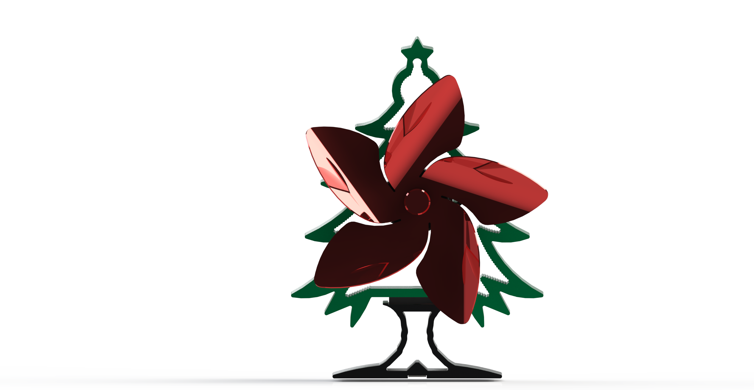 5 Blade Heat Powered Thermo Dynamic Stove Fan