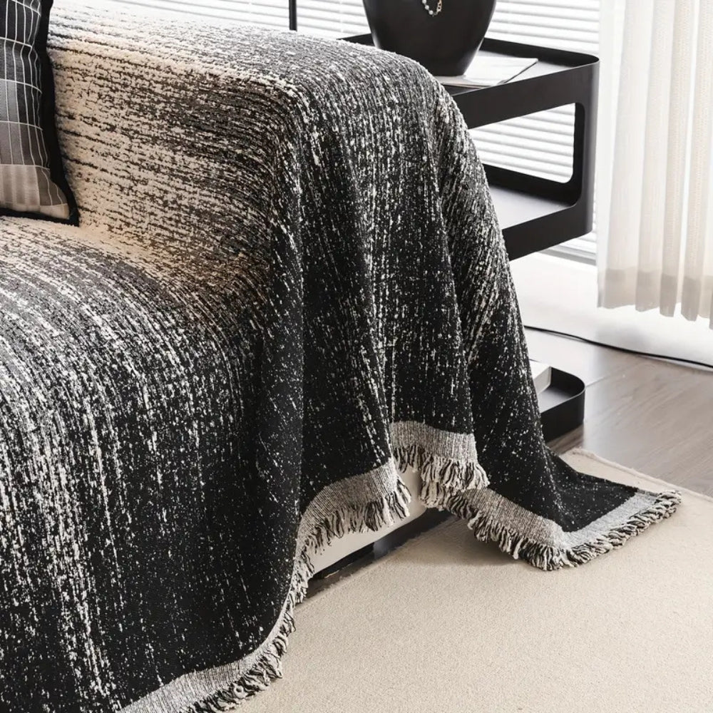Maliben | Neutral Tone Chenille Sofa Cover
