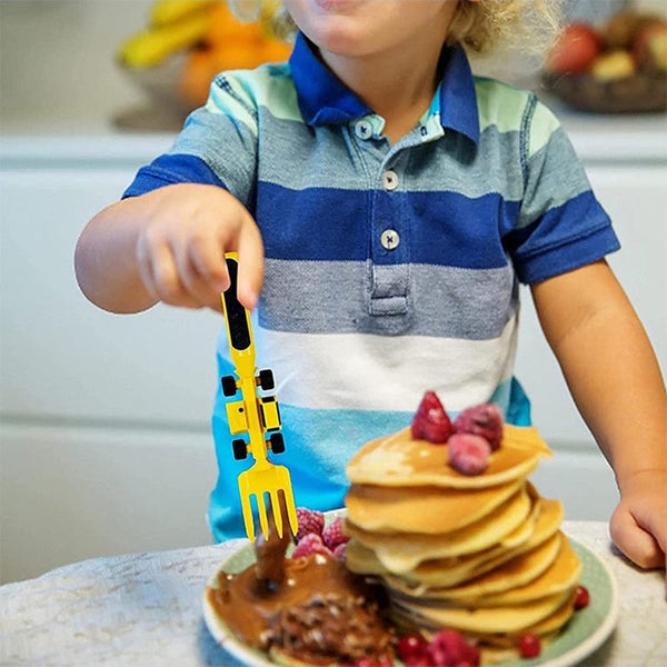 Maliben | Bulldozer Kids Cutlery Set - Constructofork