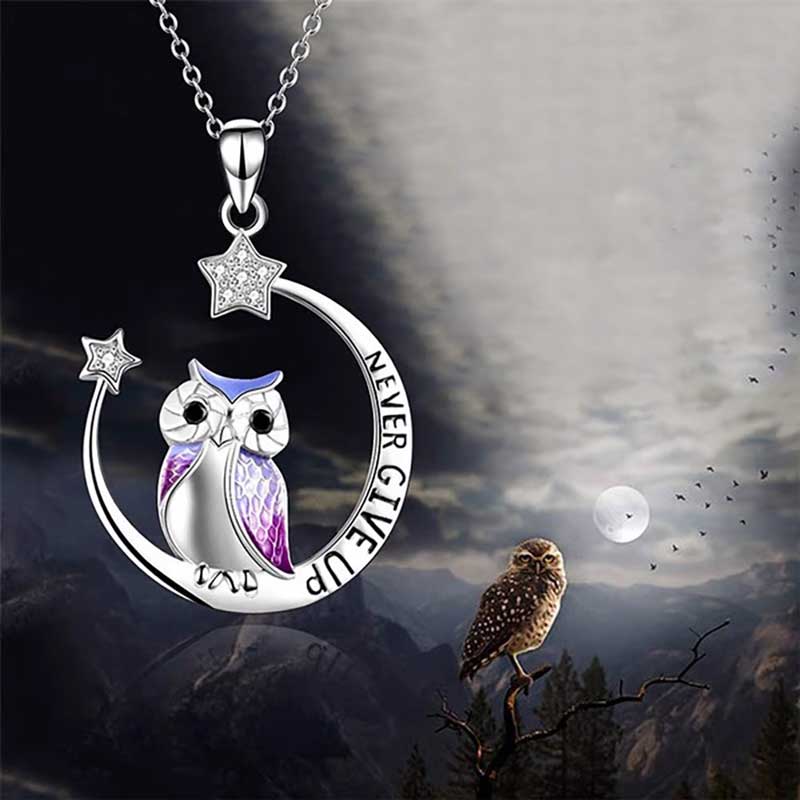 Maliben | Never Give Up Owl Necklace