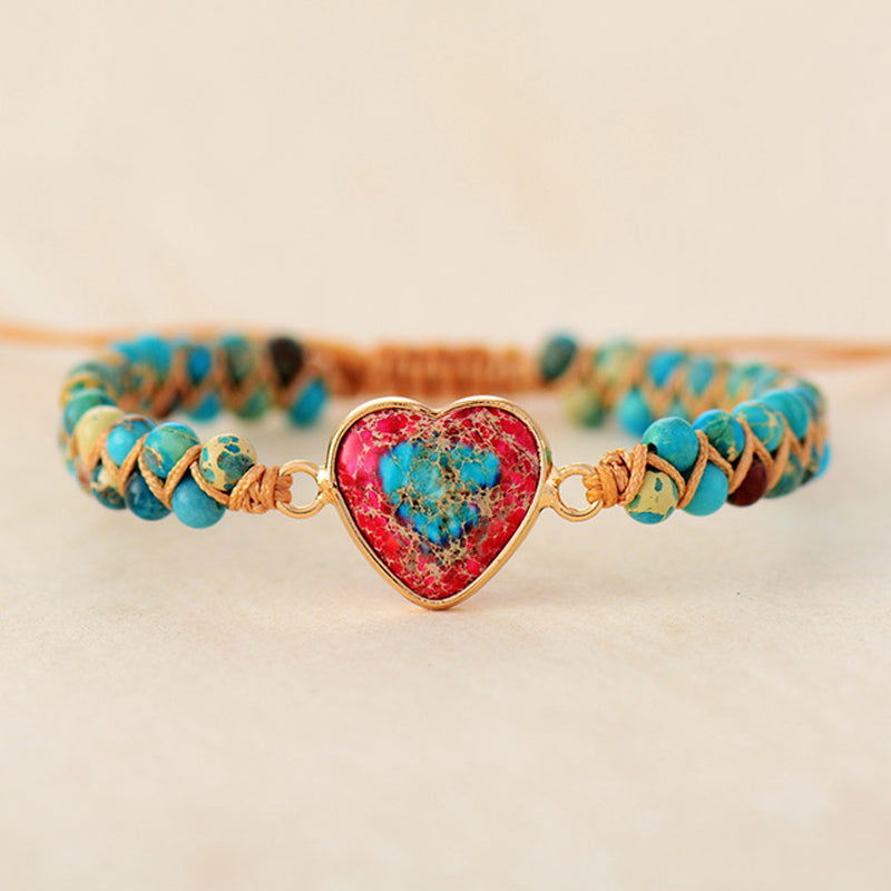 Maliben | Passionate Heart-Jasper Bracelet