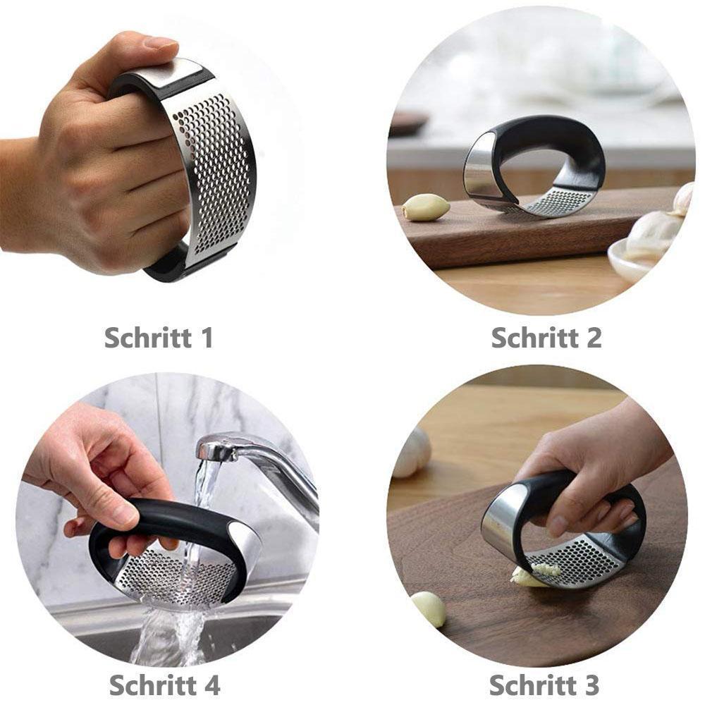 Maliben | Premium Stainless Steel Garlic Press, Garlic Press Cooking Tool