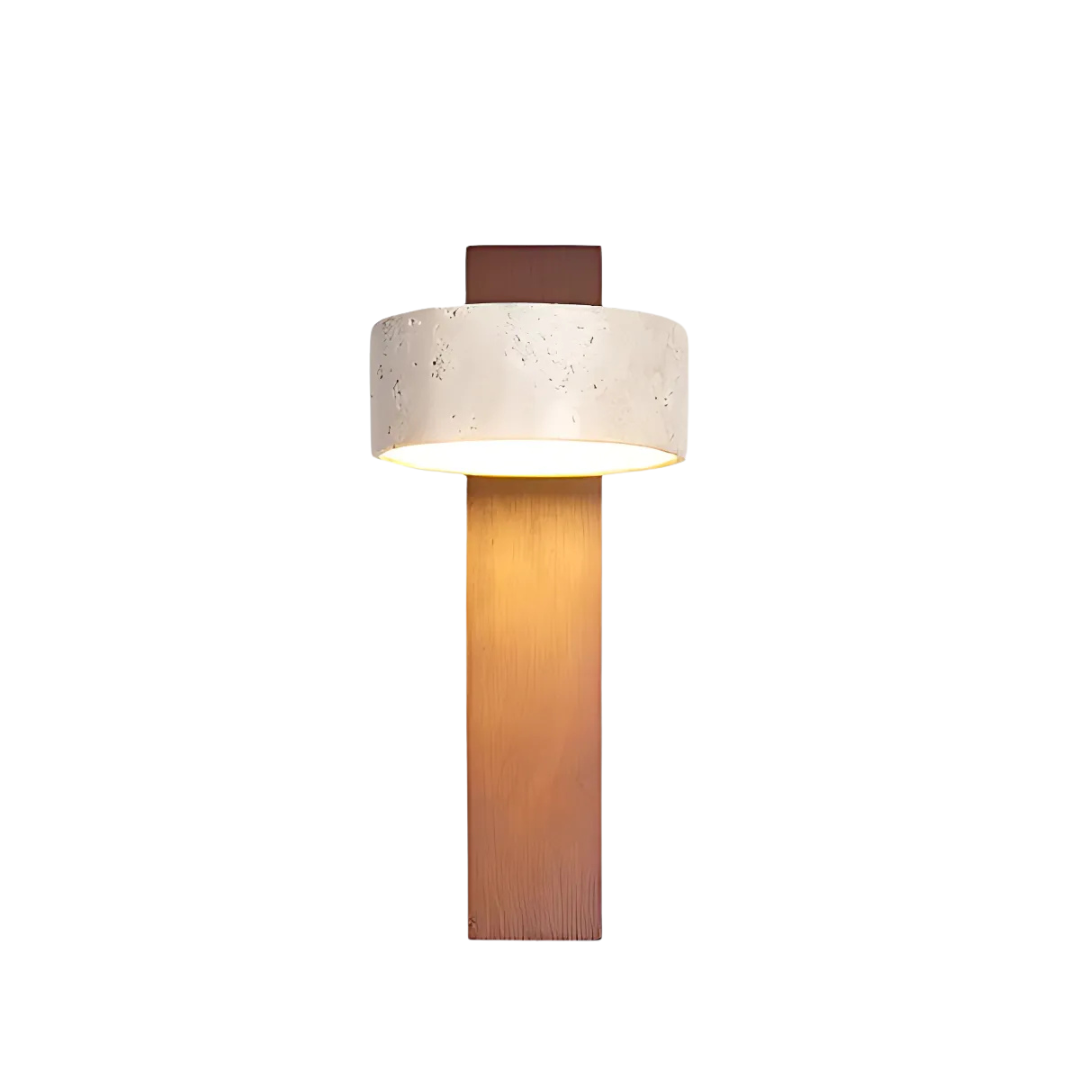 Maliben | Wabi Sabi Wall Lamp | Travertine Wall Lighting Indoor