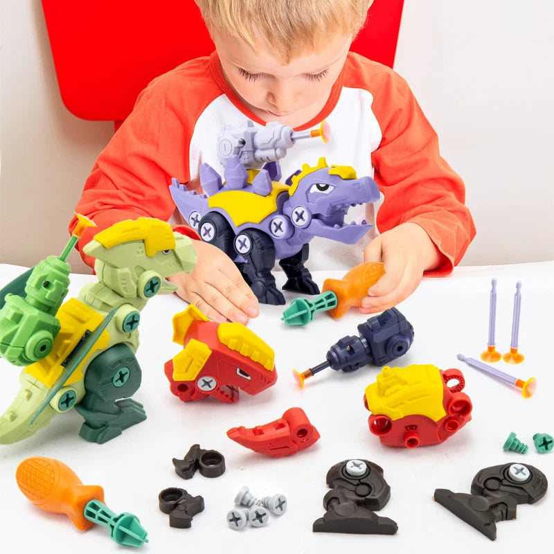 Maliben | Dinosaur Screw Set With Suction Cup Cannon