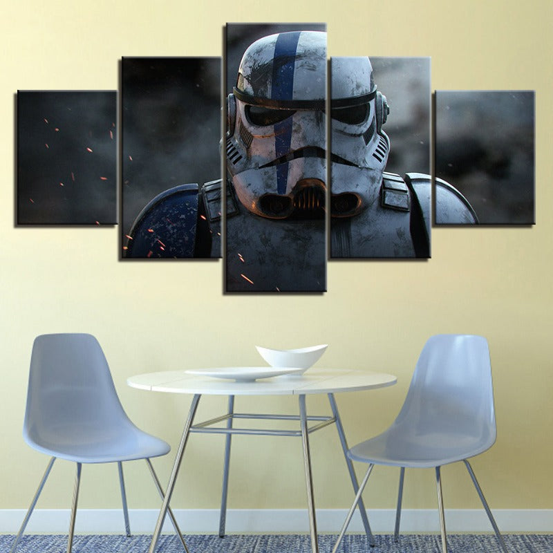 Maliben | Stormtrooper Star Wars - 5 Piece Canvas Wall Art - High-Resolution Print