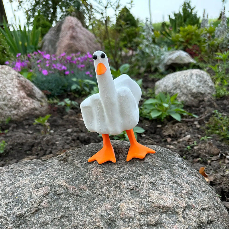 Maliben | Duck Ornament In The Shape Of The Middle Finger