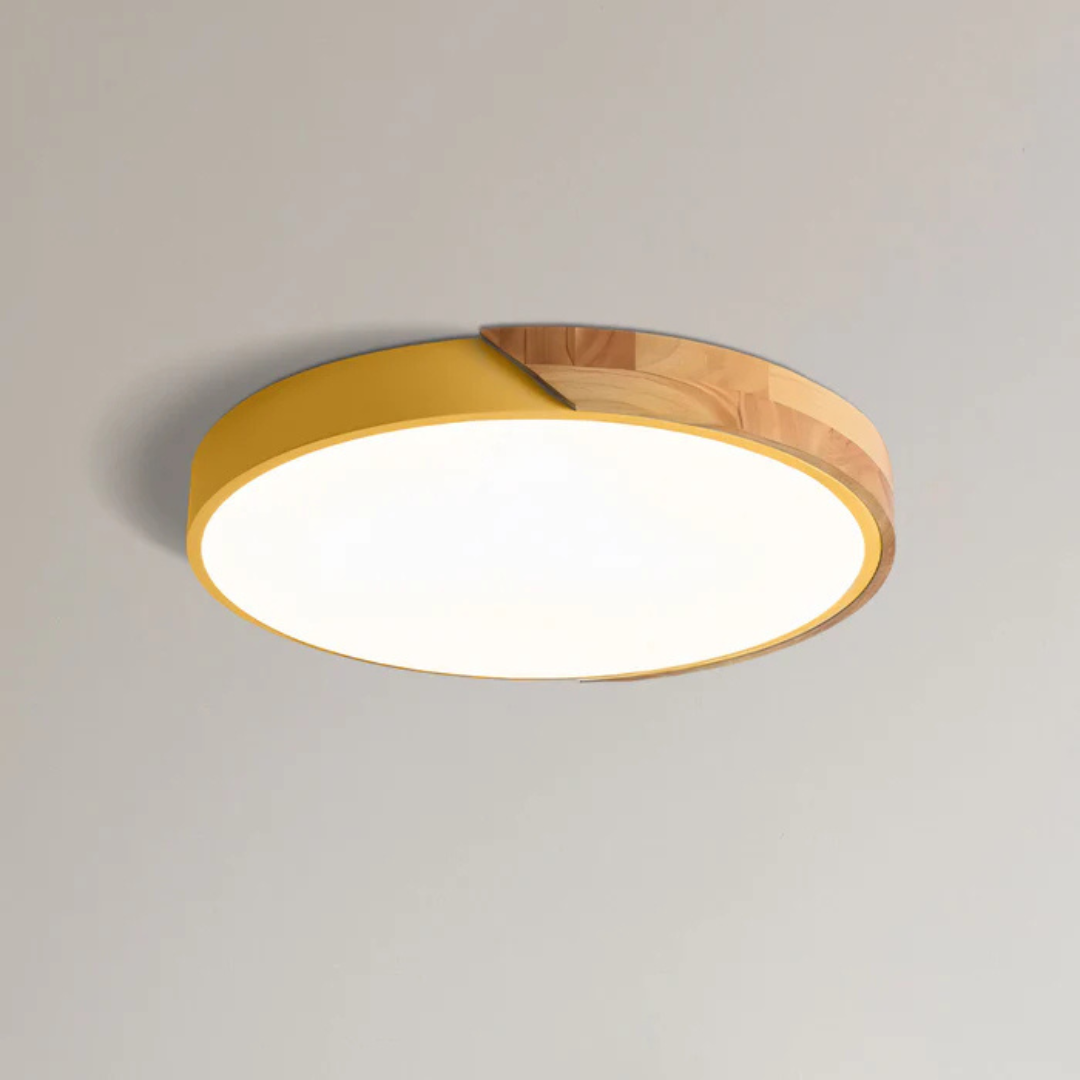 Maliben | Scandinavian Wooden Led Ceiling Lamp