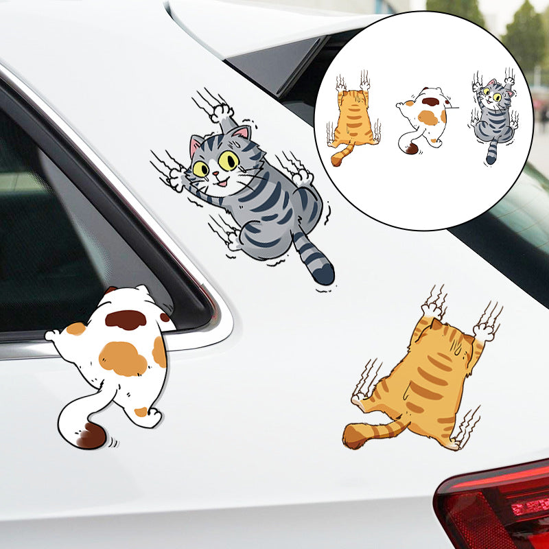 Maliben | Cute Cat Cartoon Car Sticker