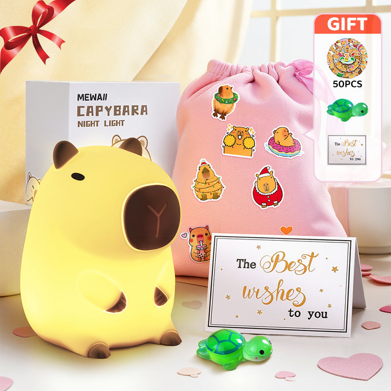 Maliben | Squishbara | Capybara Squishy Night Light Ideal Gift For All Ages