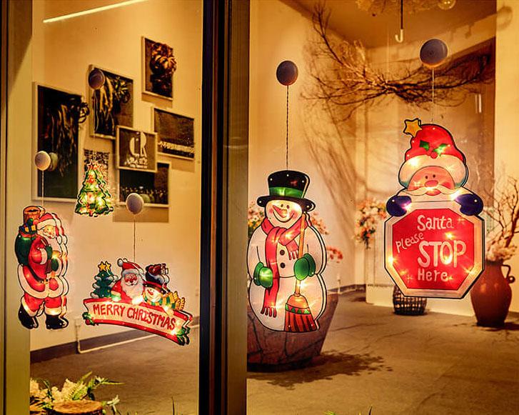 Maliben | Christmas Light Suction Cup Window Decoration Outdoor Holiday Ambient String Lights