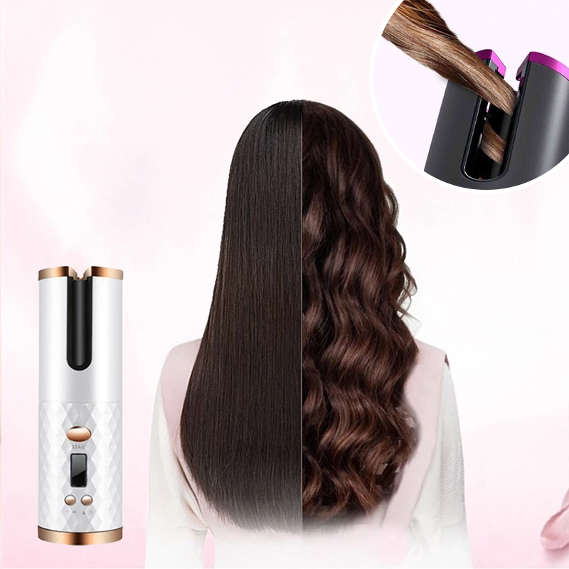 Maliben | Cordless automatic rotating curling iron