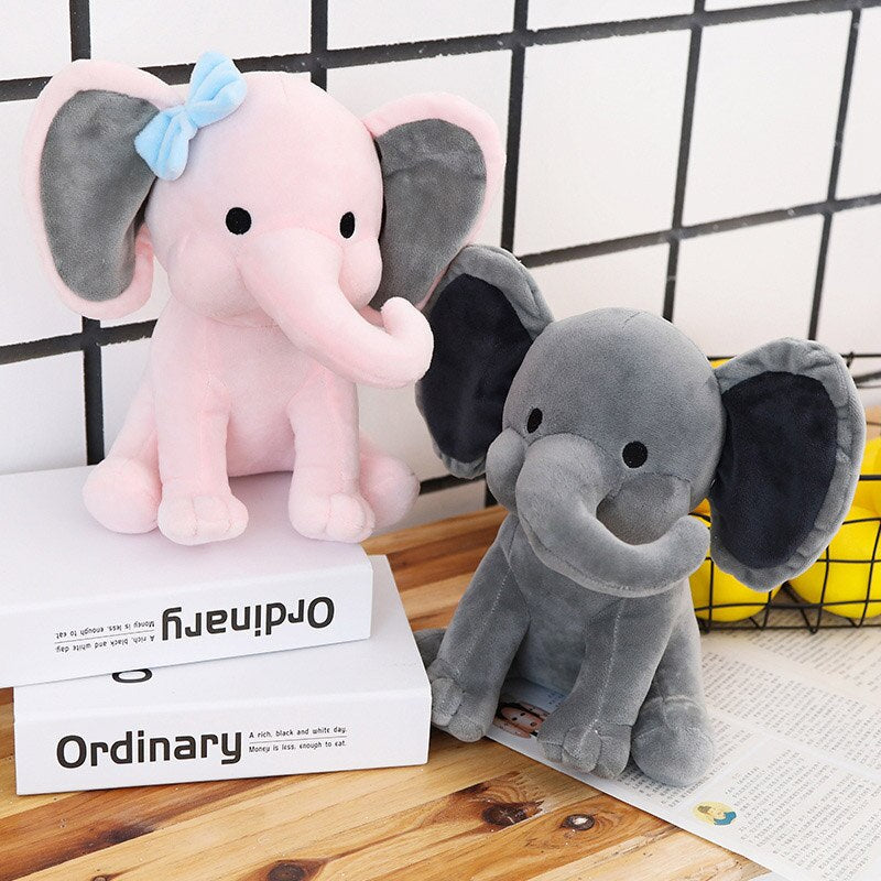 Maliben | Cute Plush Grey Elephant Pillow Dolls For Baby