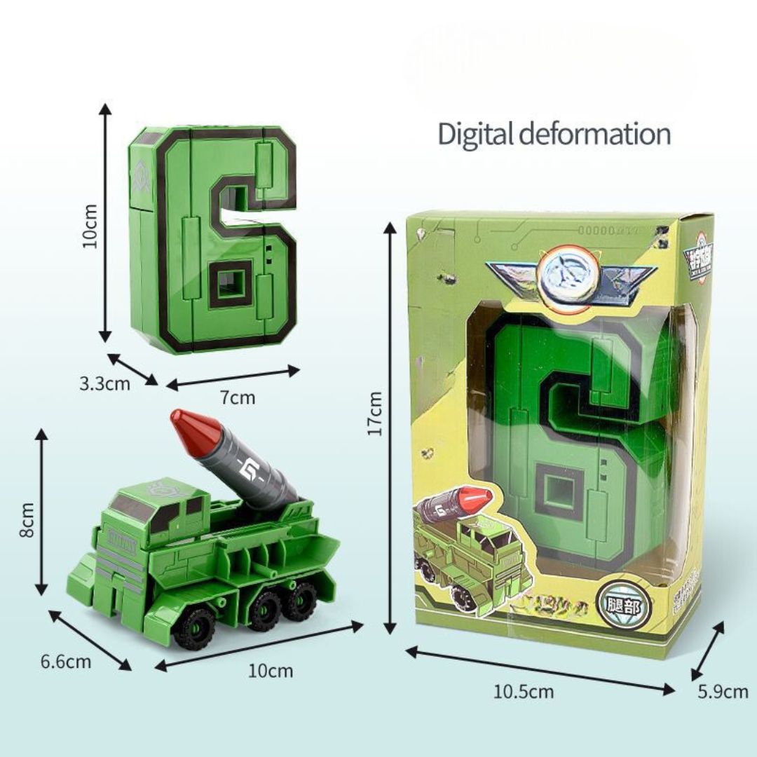Maliben | Foldable Number Vehicle Kids Toy