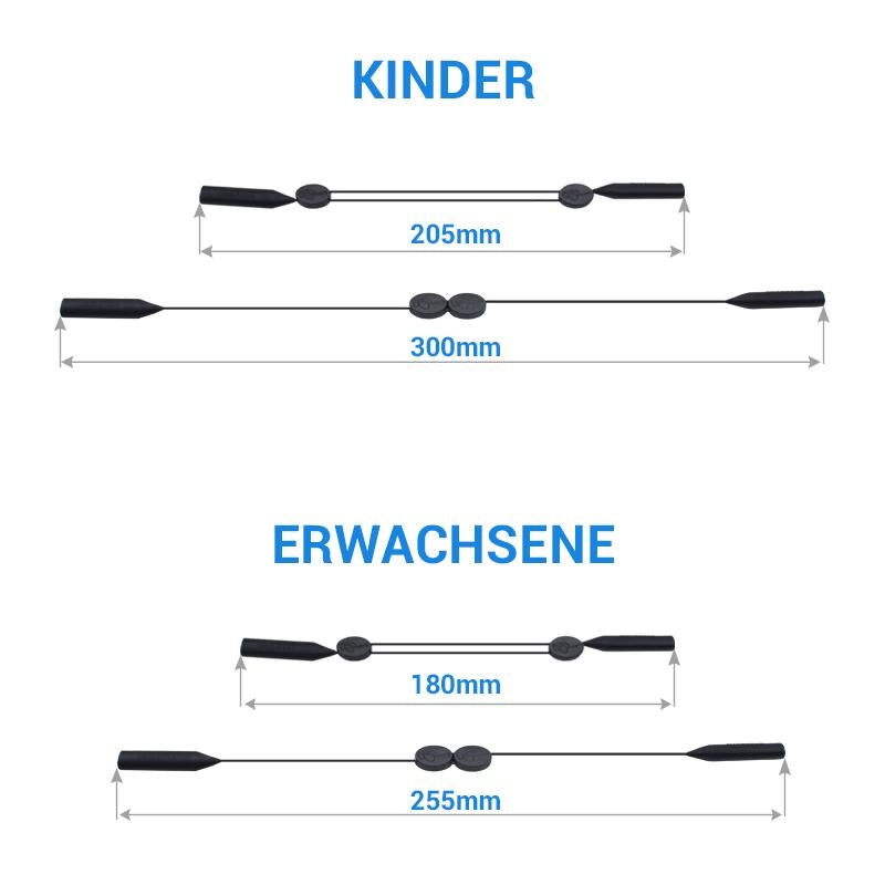 Maliben | Adjustable Non-Slip Eyeglass Strap (2 Pieces)