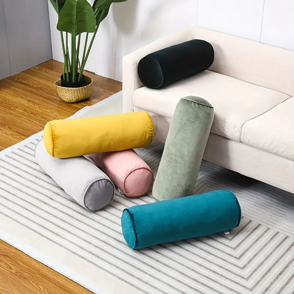 Maliben | Plush Velvet Bolster Cushion
