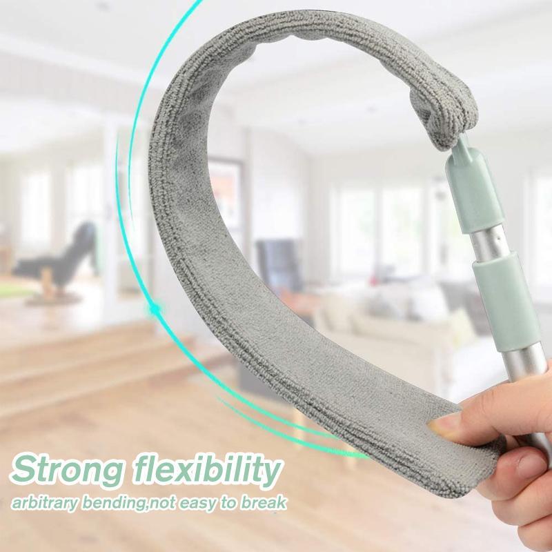 Maliben | Multifunction Retractable Microfiber Dust Brush Gap Mop