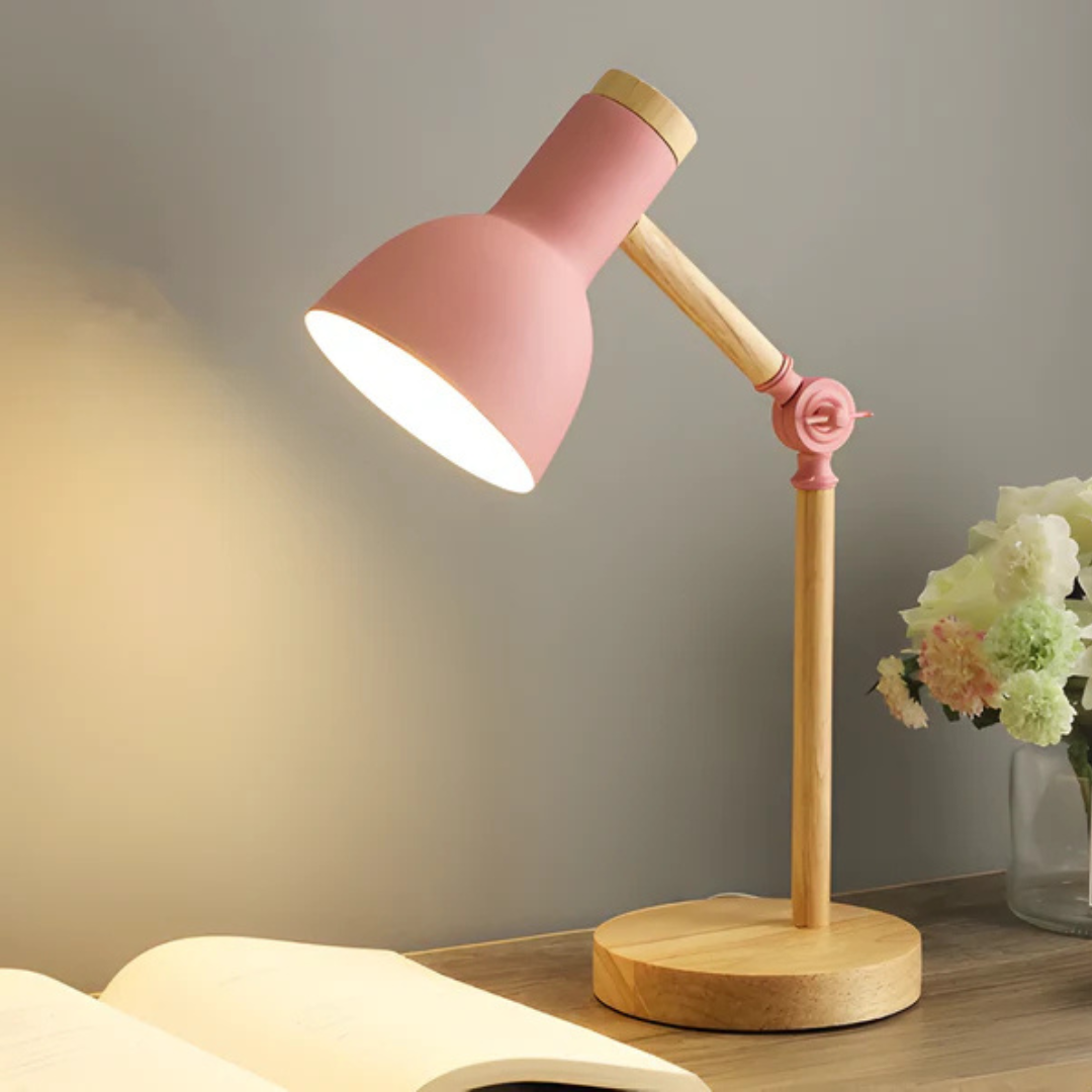Maliben | Adjustable Macaron Led Table Lamp Made Of Wood