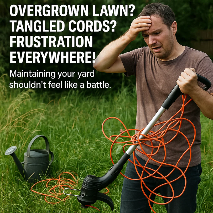 Maliben | Cordless Grass Trimmer With High-Power Battery - Lightweight Lawn Edger For Easy Yard Maintenance