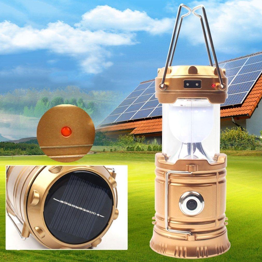 Maliben | Led Portable Camping Lantern Solar Powered Flashlight