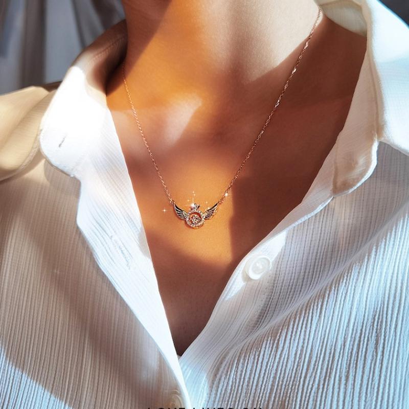 Maliben | Angel Wing Rhinestone Necklace