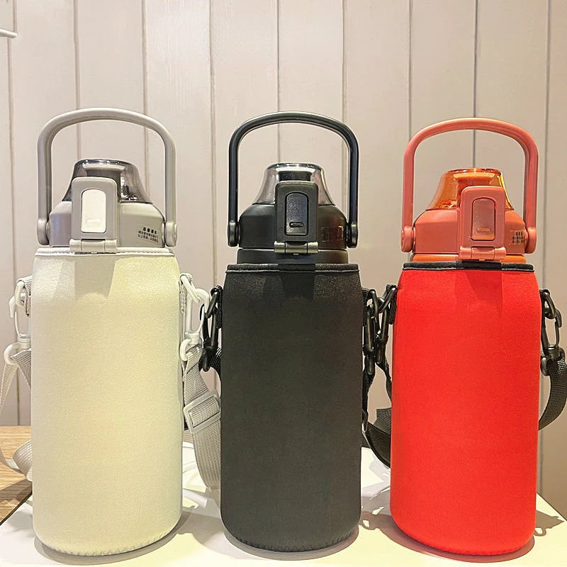 Maliben | StaInless Steel Built-in Straw Camping Thermos
