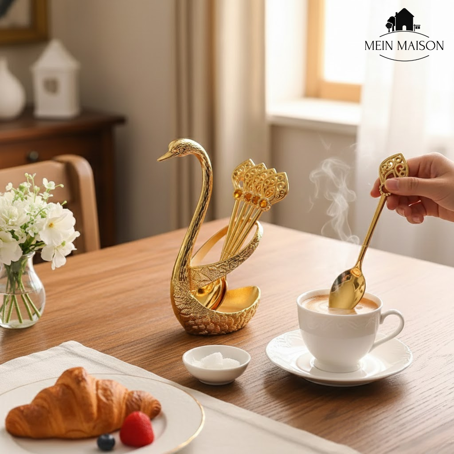 Maliben | Swanluxe – Enhance Coffee Experiences With Stylish Swan-Shaped Spoons