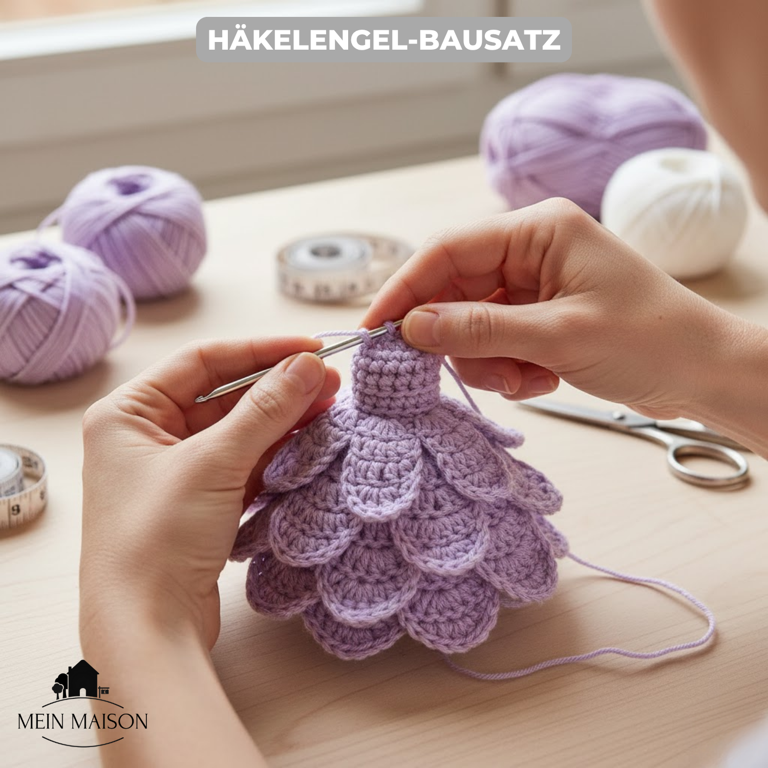 Maliben HaloWeave DIY Crochet Angel Kit — Beginner Craft